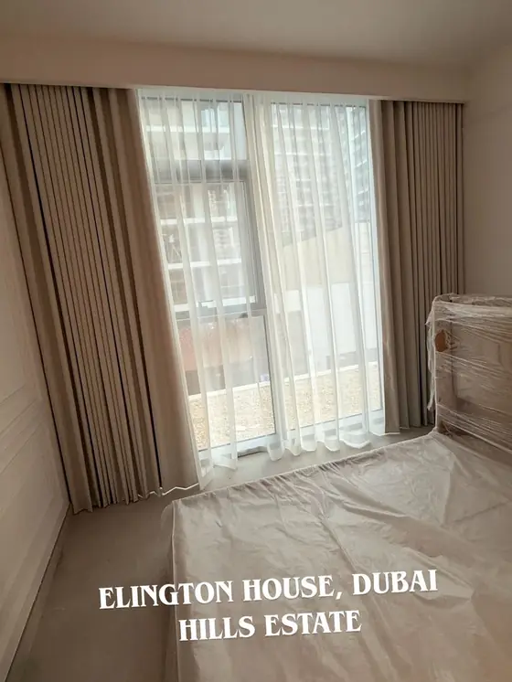 Dubai Hills Estate Residence - curtains and blinds installation in Dubai Hills Estate