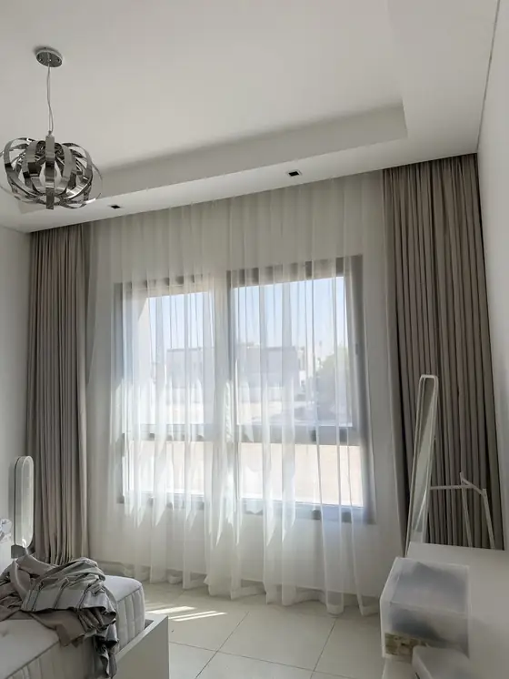 Binghatti Corner - curtains and blinds installation in JVC