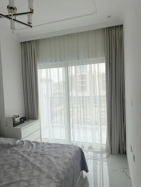 Binghatti Corner - curtains and blinds installation in JVC