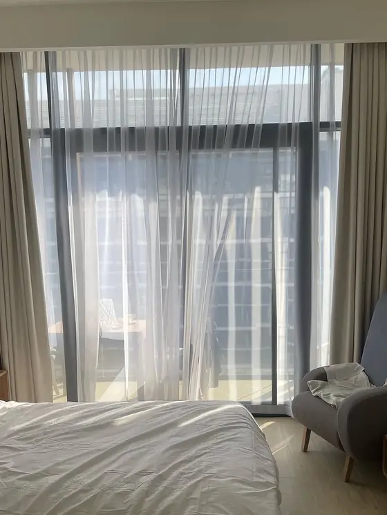 Azizi Riviera 33 - curtains and blinds installation in Meydan